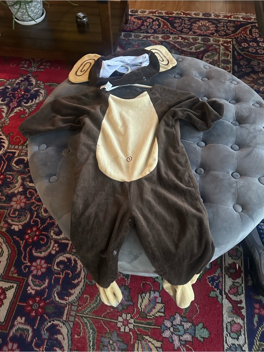 Kids Brown Monkey Costume with Hood